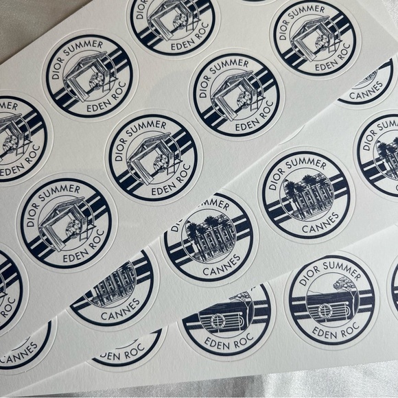 [CLEARANCE/Send Offers] Dior Summer Collection Stickers - Set of 30 - Picture 1 of 3